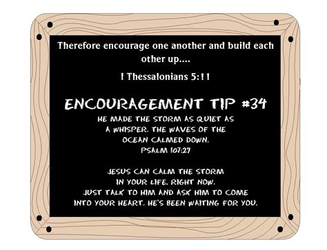 Encouragement Tip 34 Encouragement Calming The Storm Love People