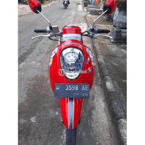 Motor Honda Scoopy Bekas Tahun Warna Merah Pajak Baru Surat