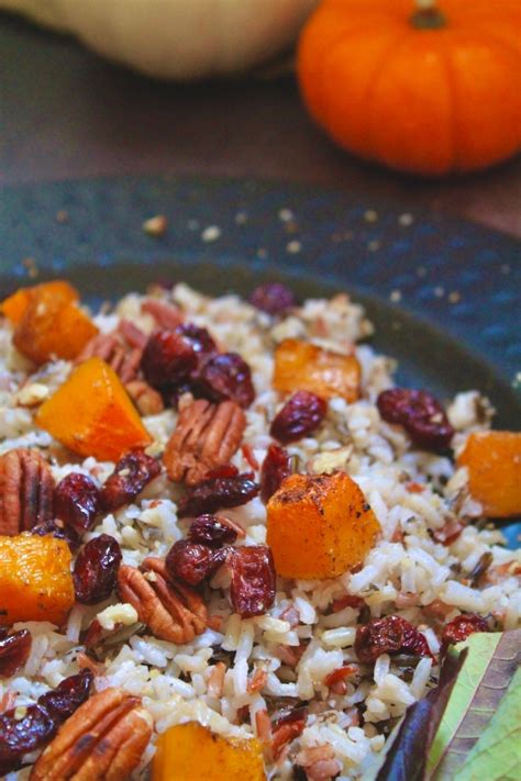 Easy Butternut Squash And Pecan Wild Rice