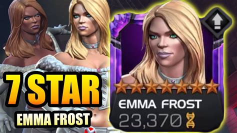 The Best 7 Star Utility Pick 7 Star Emma Frost Rank 2 Gameplay Marvel Contest Of