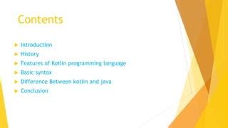 Kotlin Language Powerpoint Show File PPT