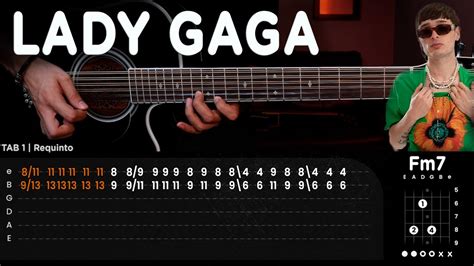 Lady Gaga Peso Pluma REQUINTO ACORDES GUITARRA Tutorial Con TABS