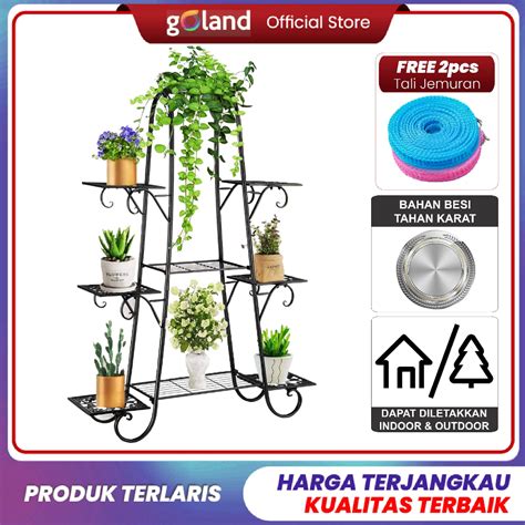 Jual Goland Rak Bunga Tanaman Hias Minimalis Susun Rak Besi