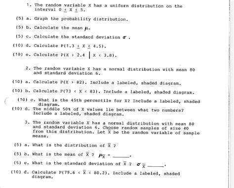 Solved 1 The Random Variable X Has A Uniform Distribution Chegg