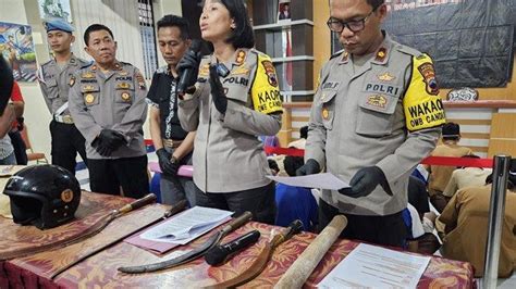 Polisi Amankan Puluhan Pelajar Bawa Sajam Di Kota Magelang 5 Pelajar