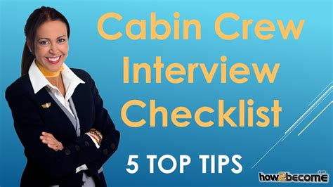 Cabin Crew Interview Checklist Top Tips Youtube