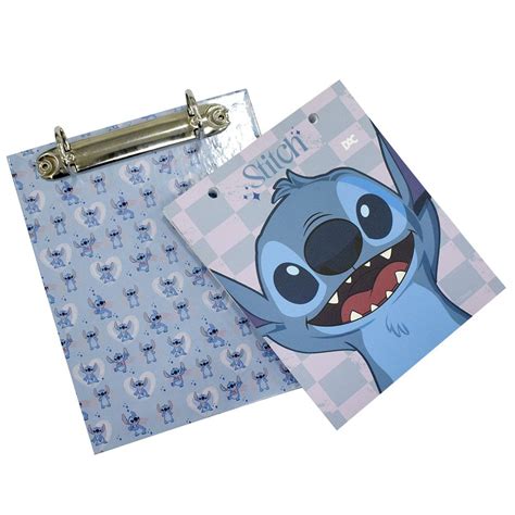 Porta Fichas Argolado Stitch Disney DAC Papelândia Atacado de Papelaria