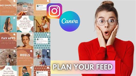 How To Plan Your Instagram Feed Using Canva New Update Youtube