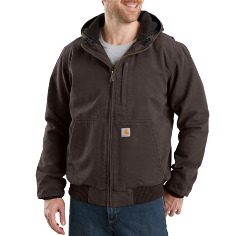 Carhartt Mens Full Swing Armstrong Dark Brown Duck Active Jacket By