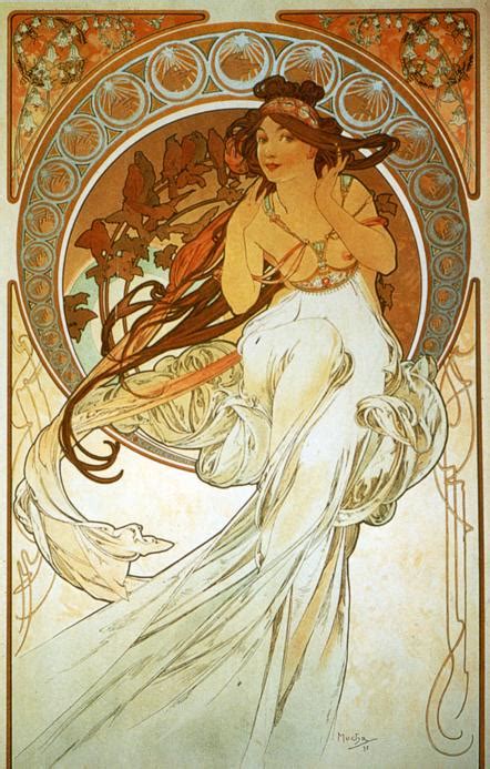 Alphonse Mucha Art Gallery: Alphonse Mucha. Poetry. From The Arts Series.