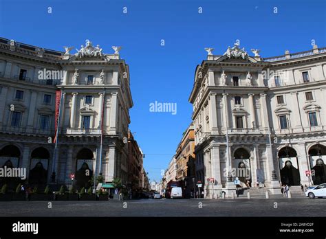 Piazza Della Repubblica Rome Stock Photo Alamy