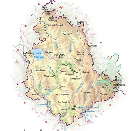 Mappa Umbria