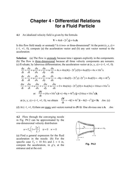 Frank M White Fluid Mechanics Solution Ch4 Mechanical Engineering