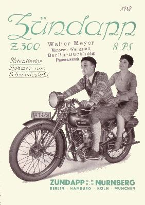 Motor lit de Zündapp Z 300 Prospekt brochure 5 1929