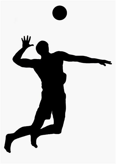 Transparent Volleyball Vector Png - Volleyball Player Silhouette Png ...