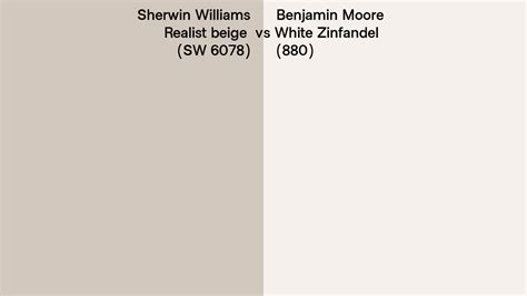 Sherwin Williams Realist Beige Sw 6078 Vs Benjamin Moore White