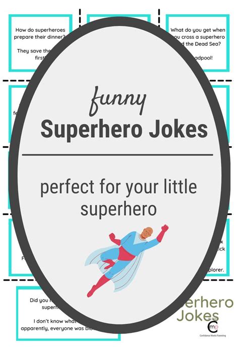 Superhero Jokes for Kids and Kids at heart(with Printable)