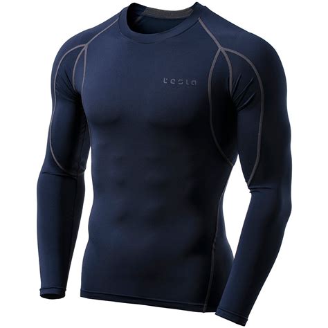 Tsla Tesla Mud11 Baselayer Cool Dry Long Sleeve Compression Shirt Ebay