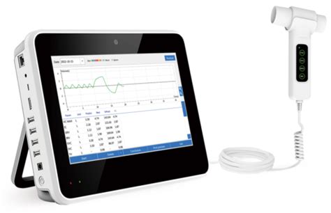 10 1 Touch LCD Spirometer Pulmonary Function Lung Volume espirómetro