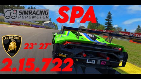 Lamborghini Huracan Gt Evo Spa Hotlap Data Pack Acc Youtube