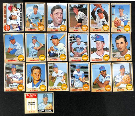 Lot Detail Lot Of 43 Signed 1968 Topps Baseball Cards W Colavito