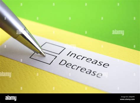 increase  decrease decrease stock photo alamy