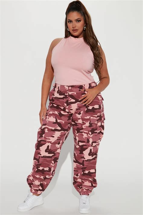 Cadet Kim Oversized Camo Pants Pink Combo Fashion Nova