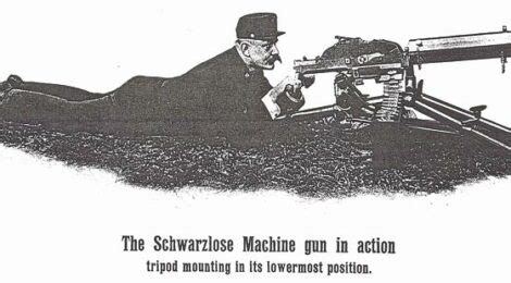 The Austrian Schwarzlose Model 07/12 Water-Cooled Machine Gun – Small ...