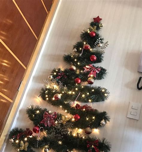 Rvore De Natal Na Parede Ideias Criativas E F Ceis