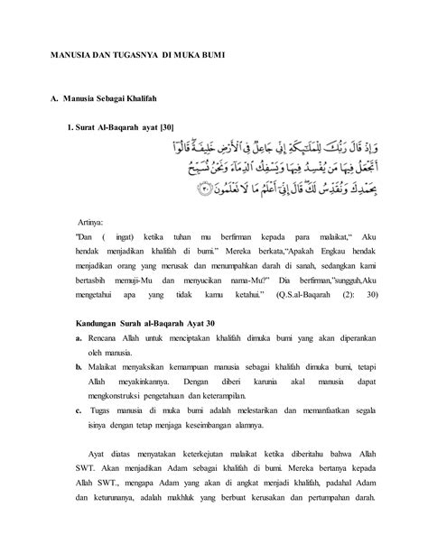 Manusia Dan Tugasnya Di Muka Bumi PDF