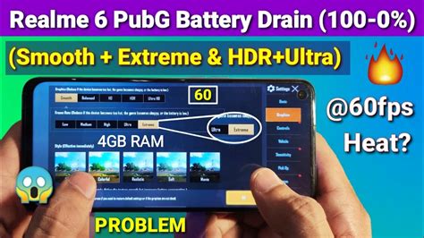 Realme 6 B 31 New Update Pubg Extreme 100 0 Battery Drain Test