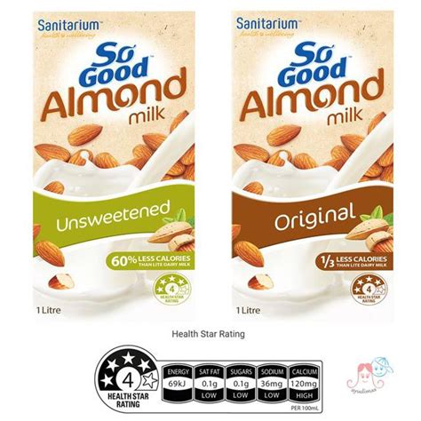 Jual Sanitarium So Good Almond Milk Unsweetened Original Susu