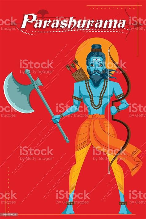 Indian God Parashurama With Axe Stock Illustration Download Image Now