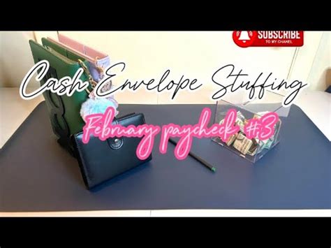 Cash Envelope Stuffing February Paycheck Howtosavemoney