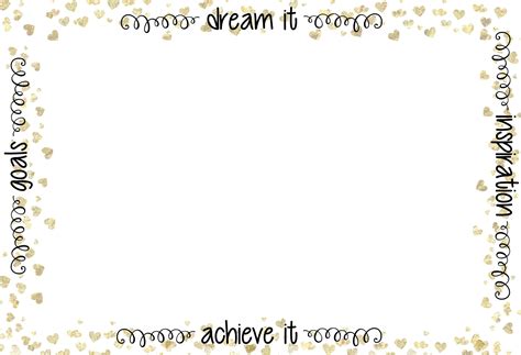 Dream Board Printables - Educational Printable Activities