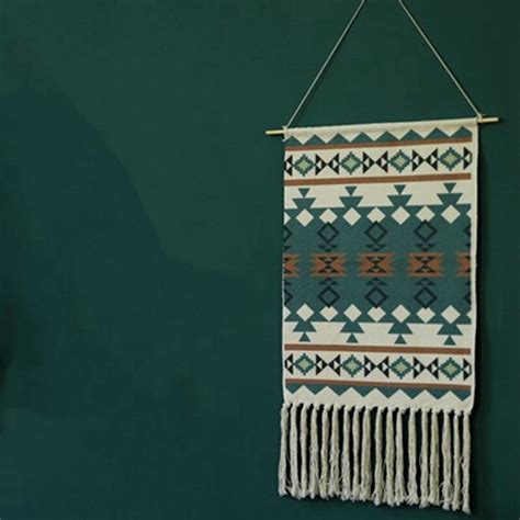 Kwastje Bohemian Macrame Geweven Muur Opknoping Ha Grandado