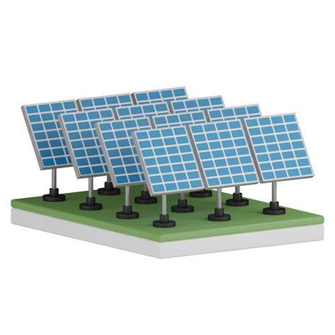 3d Isolated Solar Panel Production 11098948 Png