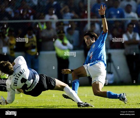 Cruz Azul S Francisco Kikin Fonseca Right Kicks The Ball And