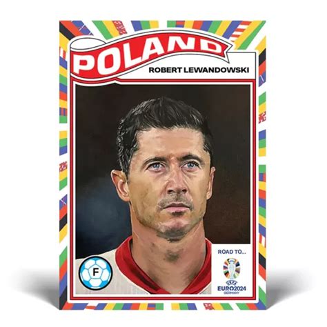 Topps Uefa Euro Living Set Carta Robert Lewandowski