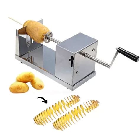 Manual Stainless Steel Spiral Potato Cutter Tornado Slicer