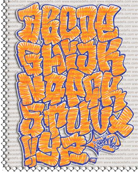 Graffiti Models Alphabet Graffiti Yellow Throw Up