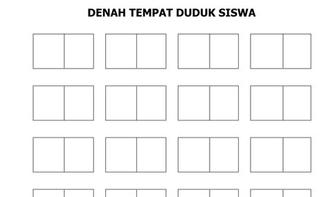 Contoh Denah Tempat Duduk Koleksi Gambar