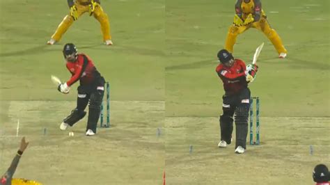 Psl Watch Rashid Khan Smashes The Ball For A Six With An