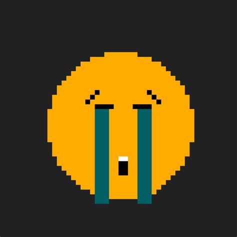 Pixilart - crying emoji by GReat-stuff