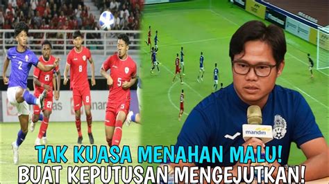 Keputusan Mengejutkan Pelatih Kamboja U19Usai Dihajar Timnas