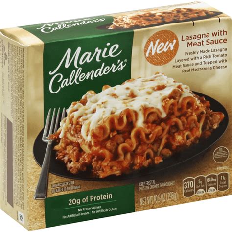 Marie Callender S Lasagna With Meat Sauce Frozen Foods New Pioneer