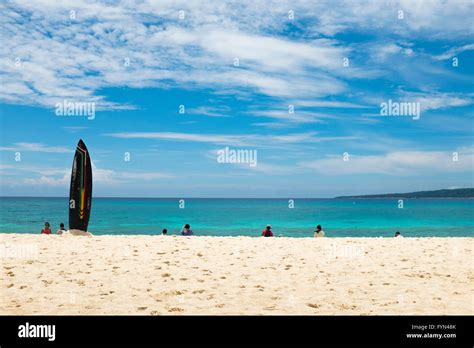 Puka beach Boracay Philippines Stock Photo - Alamy