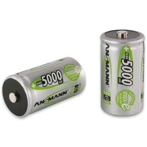 Monozellen Akkus ANSMANN 5000 MAh LR20 Mono D MaxE 2er Pack Monozelle