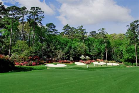 Azalea s April. The 13th hole at the Augusta National Golf Club, home ...