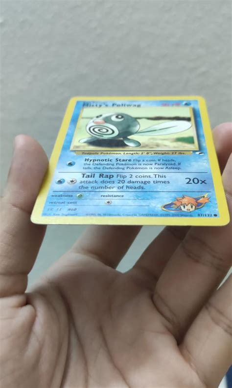 Pokemon Card Misty S Poliwag Hobbies Toys Toys Games On Carousell